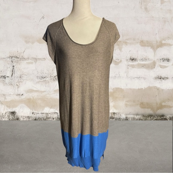 Alexander Wang Gray and Blue Tunic Dress Size Large - Picture 1 of 6
